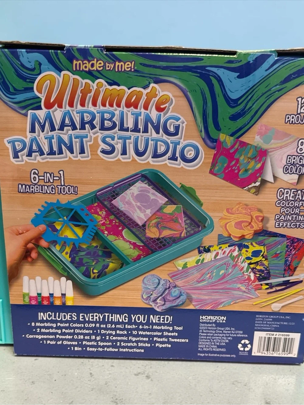 made by me! Ultimate Marbling Paint Studio - Teal Case
